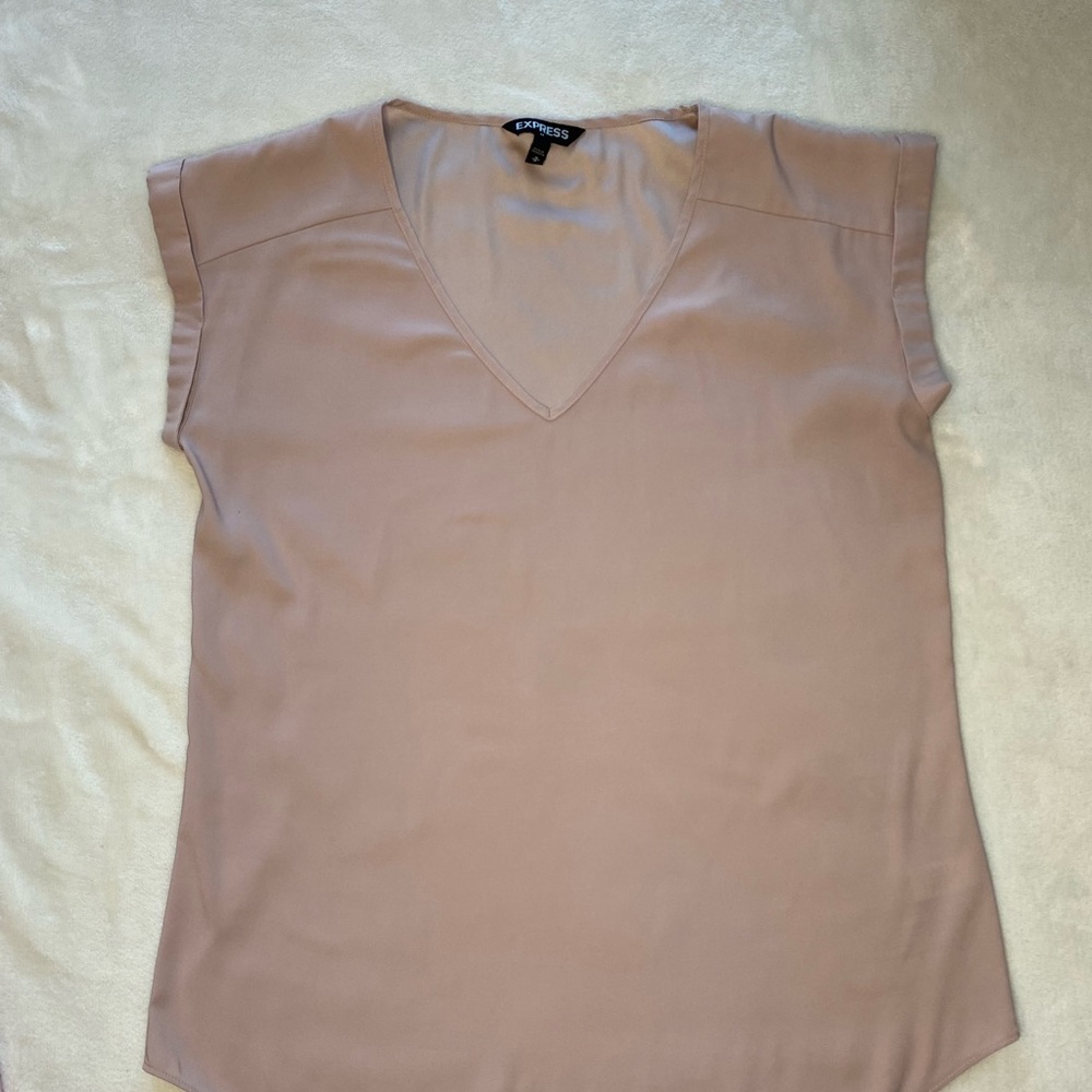 Express Women’s Size Medium Light Pink Blouse for Business or Everyday